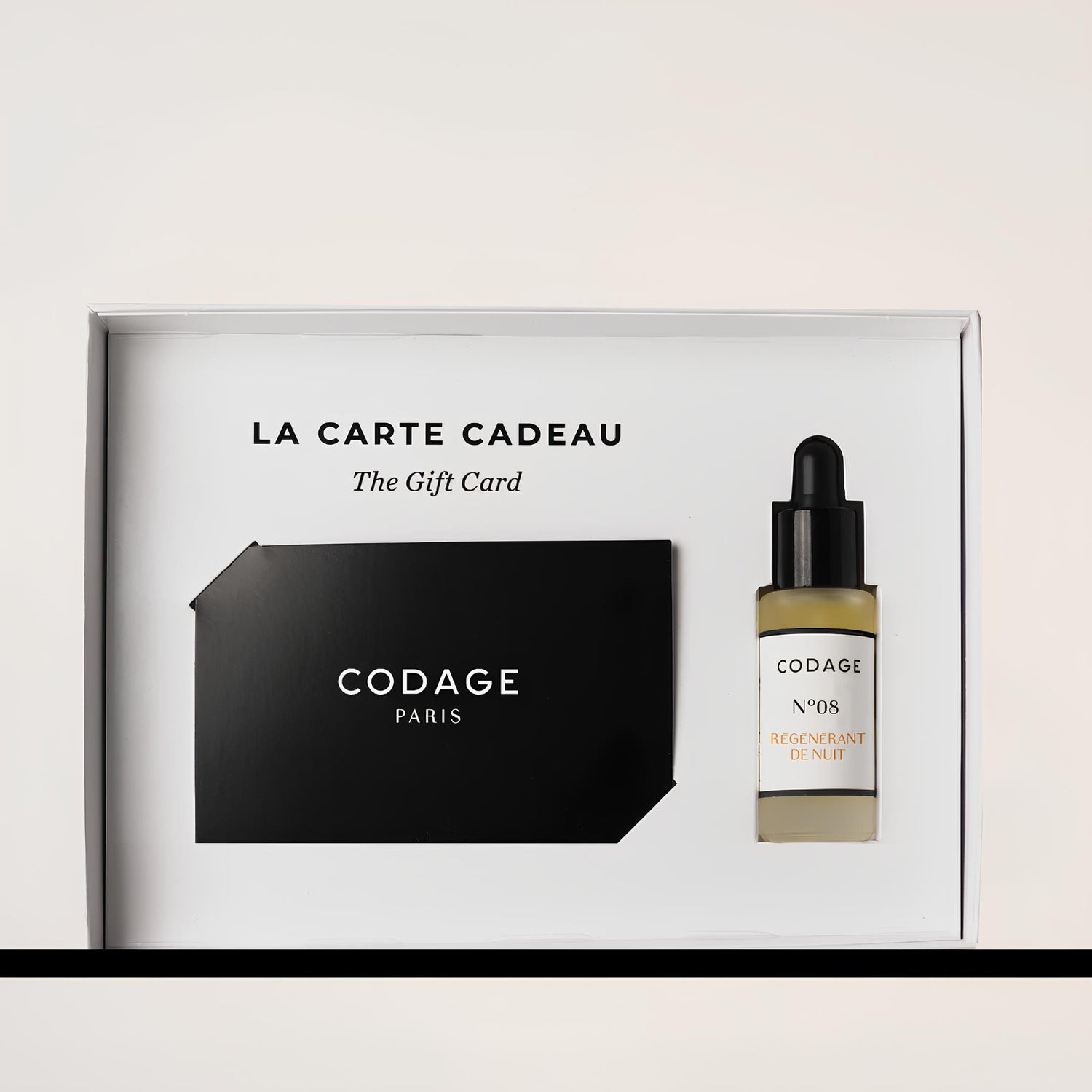 CODAGE Paris Gift Card Skin Care The Gift Card Set