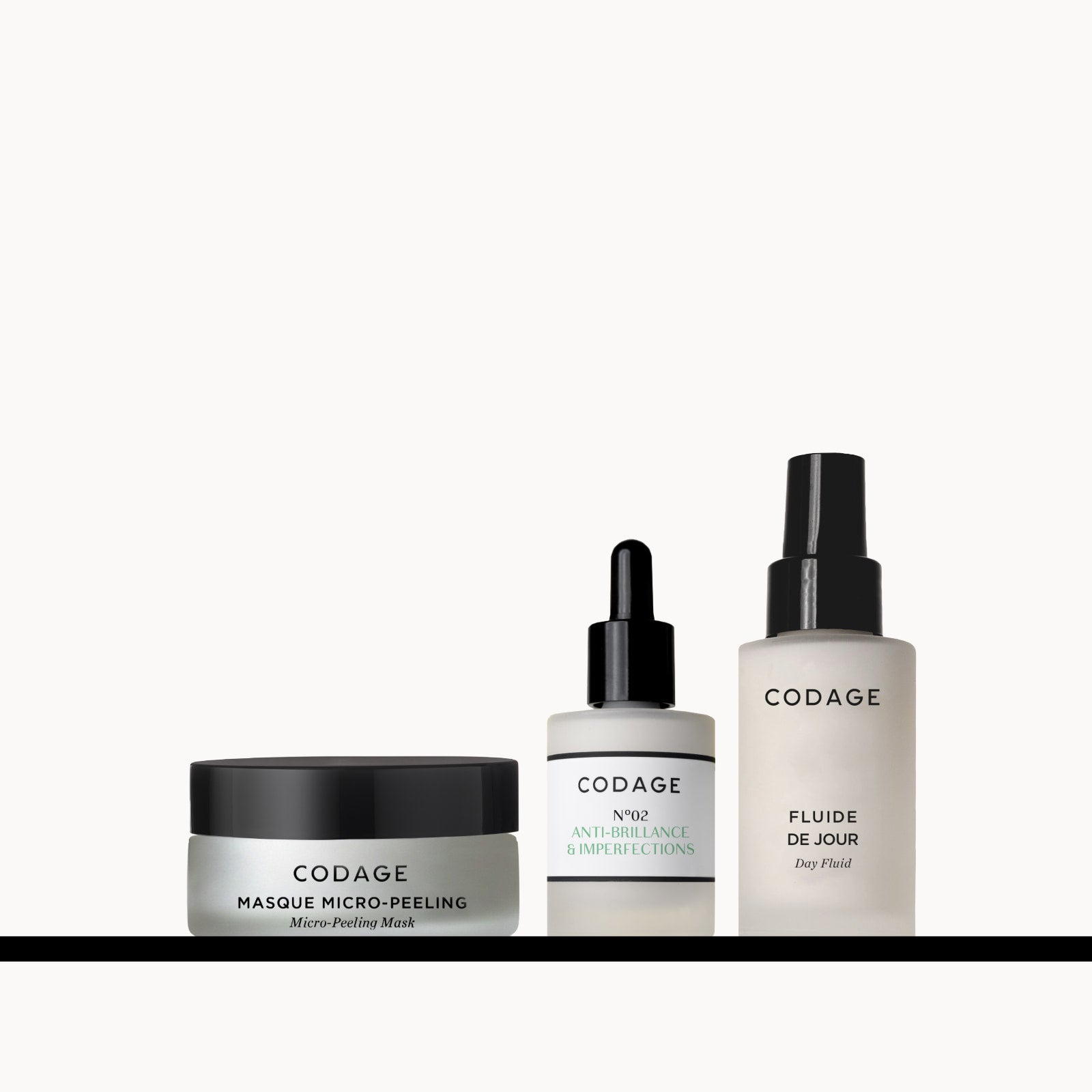 CODAGE Paris Product Collection Anti-Imperfection Routine