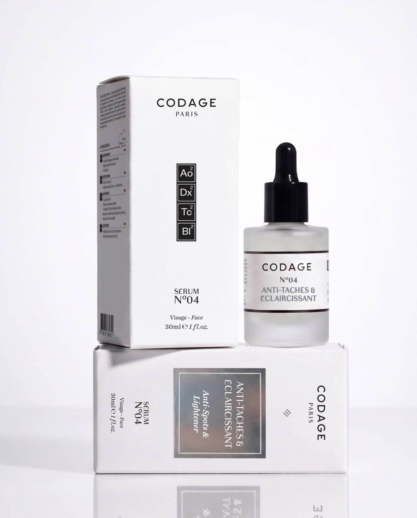 CODAGE Paris Product Collection Face Serum Serum N°04 Anti‑Spots & Lightener
